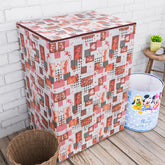 Kuber Industries Washing Machine Cover | Dil Check Print Washing Machine Cover | Soft PVC | Top Load Semi-Automatic Washing Machine Cover | White